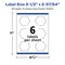 Avery Glossy White Hexagon Labels with Sure Feed, 2-1/2" x 2-57/64"